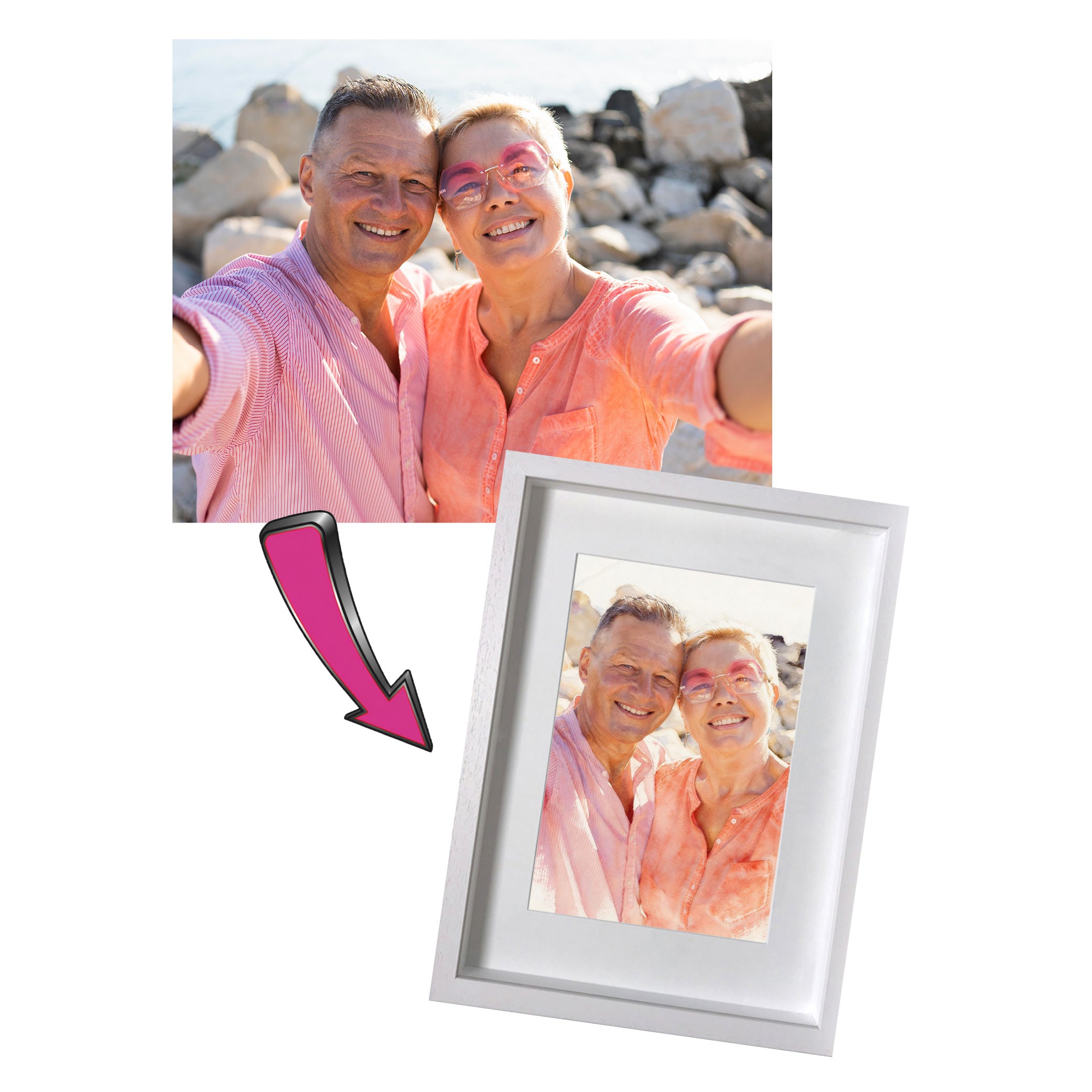 Load image into Gallery viewer, Portrait Water Colour Photo Frame
