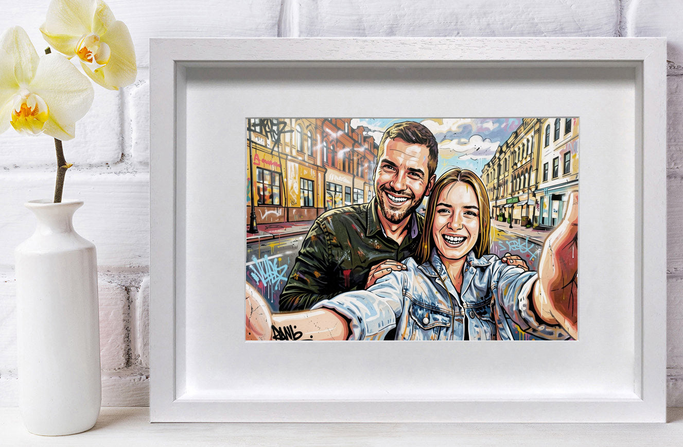 Load image into Gallery viewer, Graffiti Style Photo Frame
