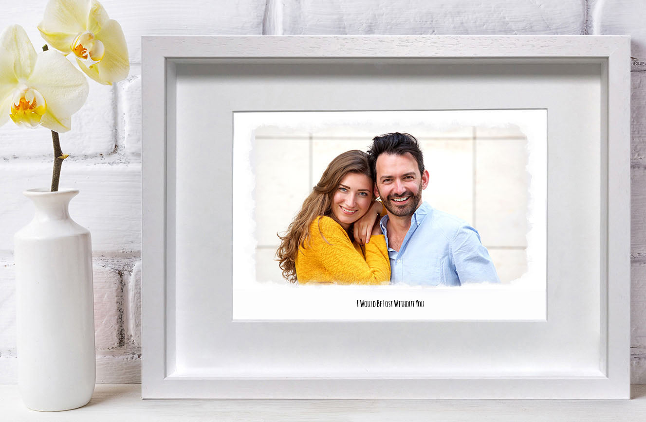 Load image into Gallery viewer, Large Photo Frame With Your Message
