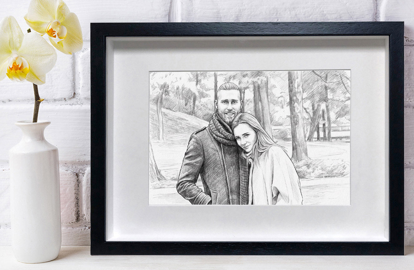 Load image into Gallery viewer, Pencil Drawing Photo Frame
