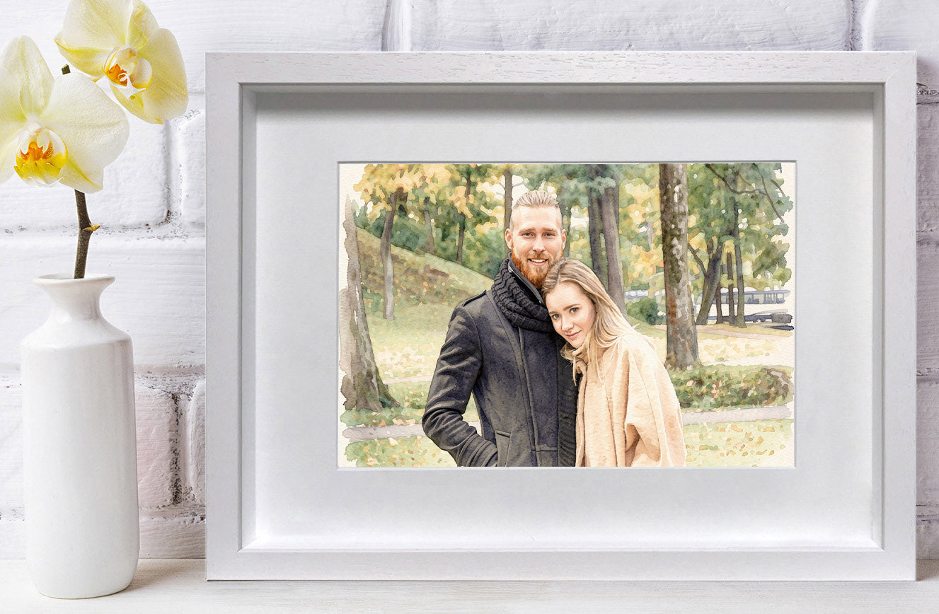 Load image into Gallery viewer, Water Colour Photo Frame
