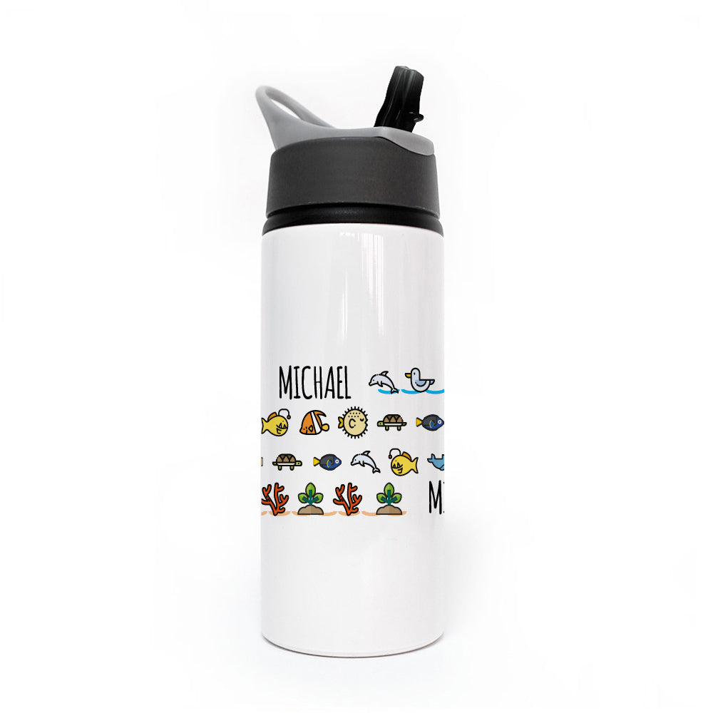 Sea Life Icons Bottle