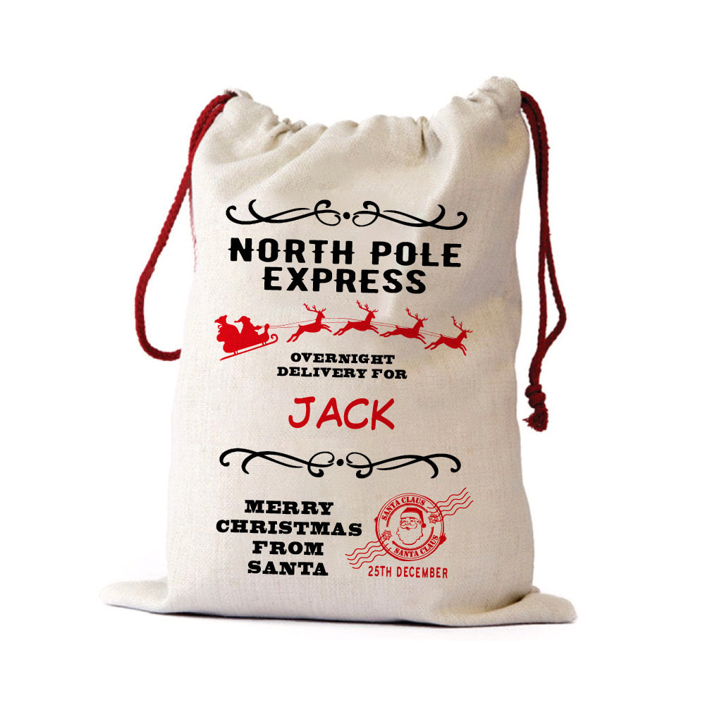 North Pole Express Santa Sack